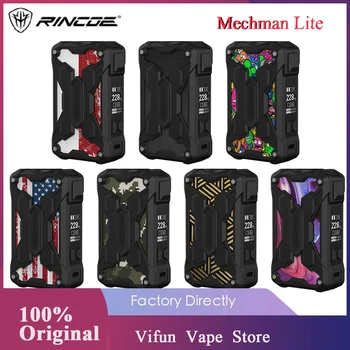 Original Rincoe Mechman Lite TC Box Mod with 228W Max Output Powered by Two External 18650 Batteries & Display Screen E-cig Mod
Original Rincoe Mechman Lite TC Box Mod with 228W Max Output Powered by Two External 18650 Batteries & Display Screen E-cig Mod