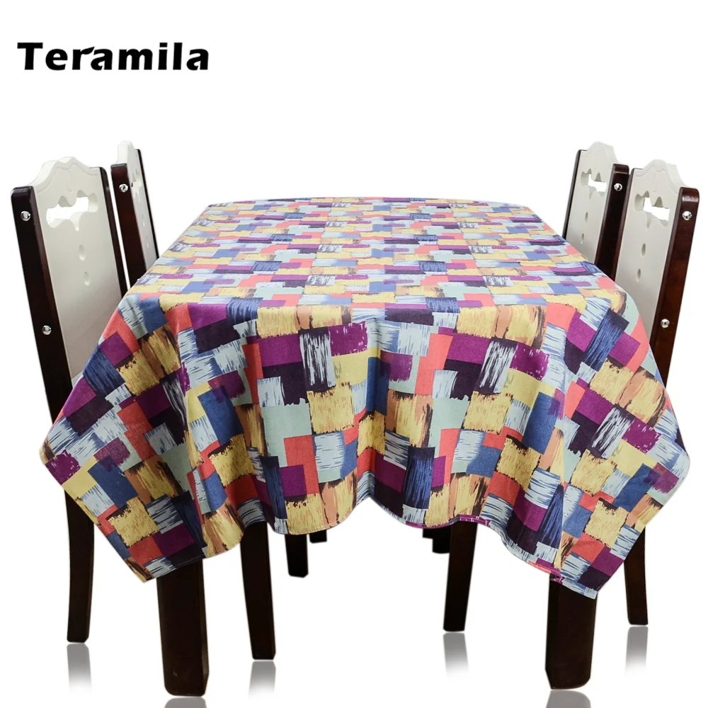 Teramila Thick Cotton Linen Colorful Plaid Table Cover Dustproof Rectangular Square Dining Tablecloth Party Wedding Home Mantel
Teramila Thick Cotton Linen Colorful Plaid Table Cover Dustproof Rectangular Square Dining Tablecloth Party Wedding Home Mantel