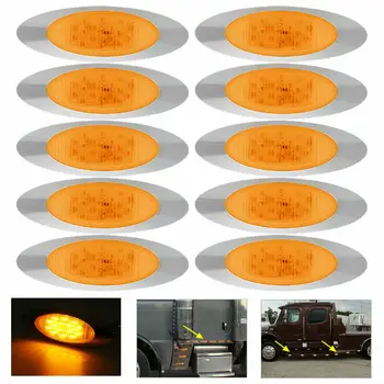 New Arrival High Quality 10pcs 6.5'' 16LED Chrome Bezel Side Marker Clearance Light For Car Trailer Truck
New Arrival High Quality 10pcs 6.5'' 16LED Chrome Bezel Side Marker Clearance Light For Car Trailer Truck