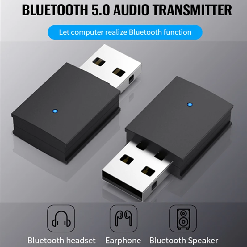 Bluetooth adapter 5.0 Notebook PC desktop computer USB audio wireless transmission to Bluetooth headset Bluetooth speaker
Bluetooth adapter 5.0 Notebook PC desktop computer USB audio wireless transmission to Bluetooth headset Bluetooth speaker