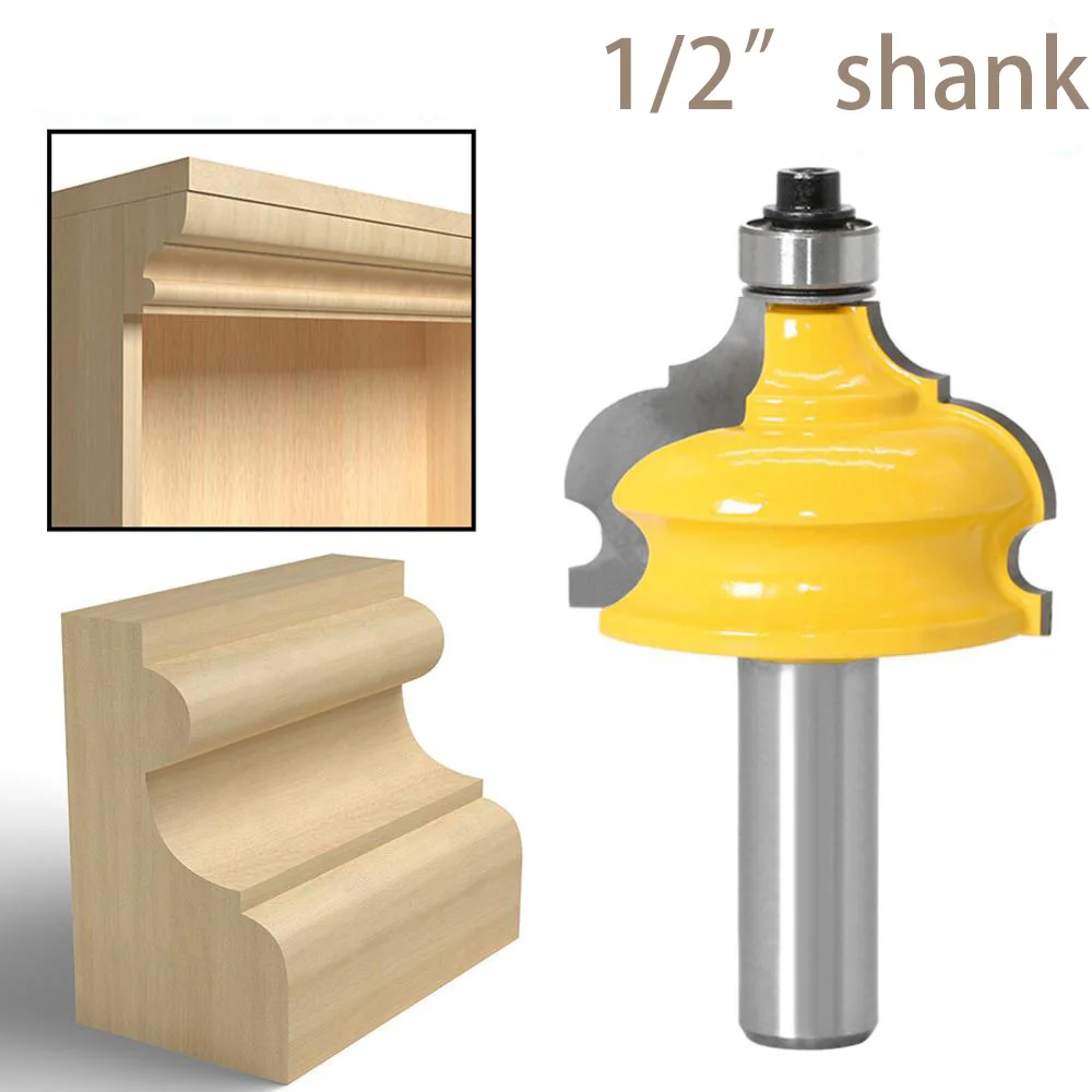 1/2" Shank Wood Cutter Classical Bead Molding Edging Router Bit Milling Cutter for Woodworking carbide end mill outillage bois
1/2" Shank Wood Cutter Classical Bead Molding Edging Router Bit Milling Cutter for Woodworking carbide end mill outillage bois