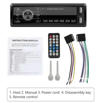 12V Car Mp3 Player Colorful Lights USB Radios Call Stereo Remote Control Digital Wireless Audio Music Stereo
12V Car Mp3 Player Colorful Lights USB Radios Call Stereo Remote Control Digital Wireless Audio Music Stereo