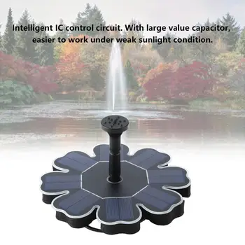 Mini Solar Powered Fountain Garden Pool Pond Solar Panel Floating Fountain Garden Decoration Water Fountain Drop Shipping
Mini Solar Powered Fountain Garden Pool Pond Solar Panel Floating Fountain Garden Decoration Water Fountain Drop Shipping