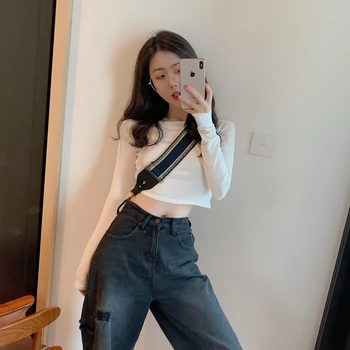 Crop Top New Short Summer Spring Autumn Base Douyin T-shirt Women's Fashion Weep Yafeng Navel Tops Western Style Sexy
Crop Top New Short Summer Spring Autumn Base Douyin T-shirt Women's Fashion Weep Yafeng Navel Tops Western Style Sexy