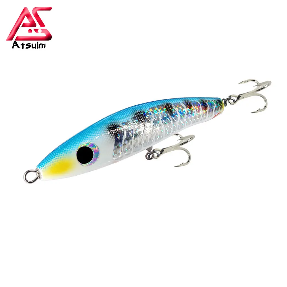 AS Wooden Cast Pencil Lure Fishing Swim Trolling Stickbait TopWater 65g120g GT Tuna Artificial Floating Long Casting Wobblers
AS Wooden Cast Pencil Lure Fishing Swim Trolling Stickbait TopWater 65g120g GT Tuna Artificial Floating Long Casting Wobblers
