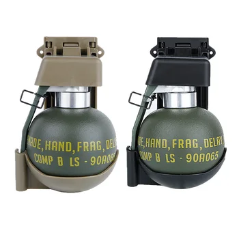 

Airsoft M67 Dummy Grenade Model Waist Clip Plastic Molle System M-67 Gren Pouch Storage for Outdoor Cosplay Tactical Paintball