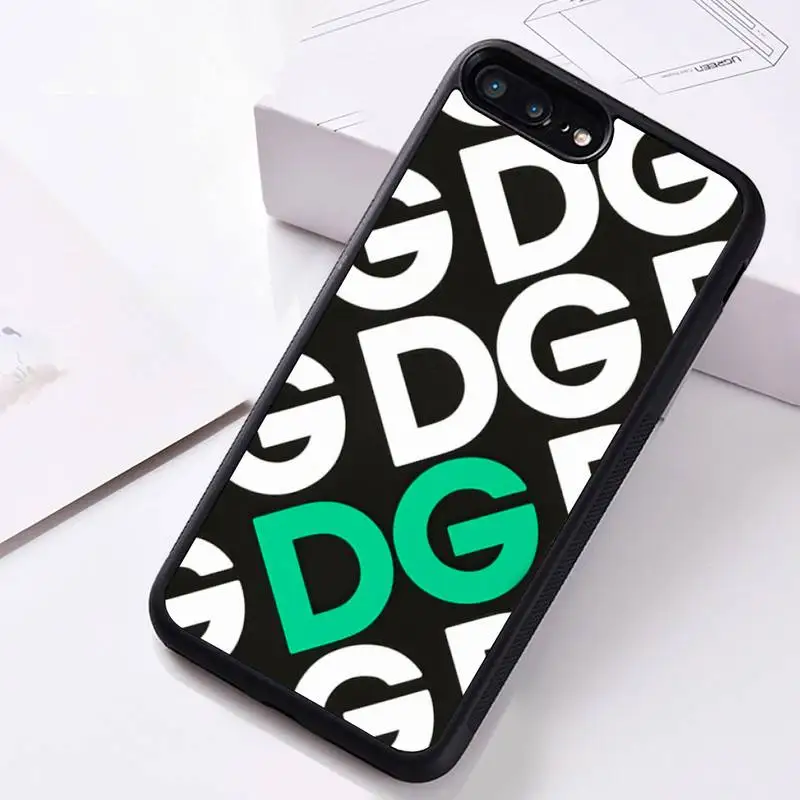 Роскошный брендовый резиновый чехол DG для телефона iPhone 12 pro max mini 11 XS MAX 8 7 6 6S Plus X 5S SE