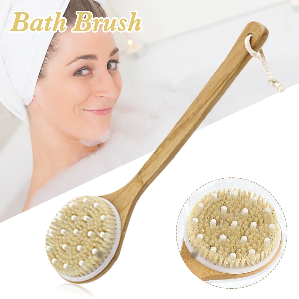 Natural Bristle Bath Brush Exfoliating Wooden Body Massage Shower Brush SPA Woman Man Skin Care Dry Body Brush
Natural Bristle Bath Brush Exfoliating Wooden Body Massage Shower Brush SPA Woman Man Skin Care Dry Body Brush