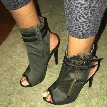 Drop Shipping Dark Green Burgundy Patchwork Double Belt Buckles Peep Toe Ankle Boots Woman Slingback Square Heels Shoes Size 44
Drop Shipping Dark Green Burgundy Patchwork Double Belt Buckles Peep Toe Ankle Boots Woman Slingback Square Heels Shoes Size 44