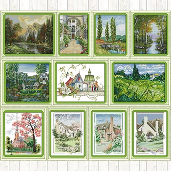 The Holiday House Printing Painting Scenery Series DIY Embroidery Kit Three Tree Counted Cross Stitch Kits Handmade Needlework
The Holiday House Printing Painting Scenery Series DIY Embroidery Kit Three Tree Counted Cross Stitch Kits Handmade Needlework
