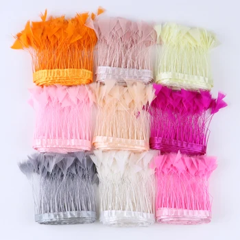 Diy Craft Goose Feather Trim Trimming Dyed Colorful Length 8-10CM/3-4 " Beautiful Clothing Decorative Feathers Ribbon Wholesale 
Diy Craft Goose Feather Trim Trimming Dyed Colorful Length 8-10CM/3-4 " Beautiful Clothing Decorative Feathers Ribbon Wholesale