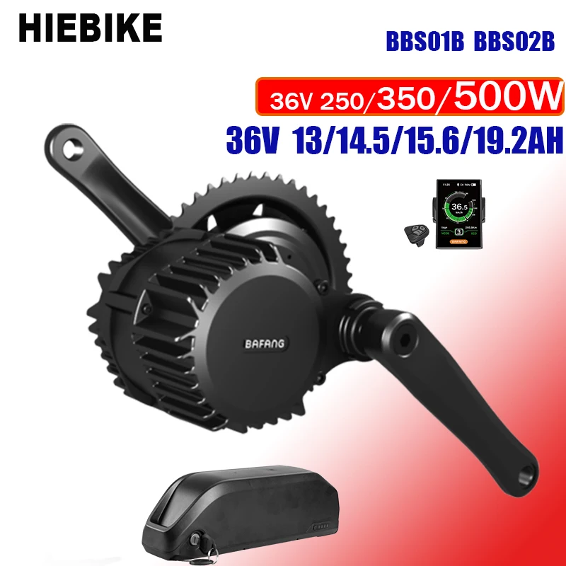 36V 8fun Ebike Conversion Kit with Battery BBS01 BBS02 250/350/500W 36V Bafang Mid Drive Motor 36v 13/14.5/15.6/19.2ah Battery
36V 8fun Ebike Conversion Kit with Battery BBS01 BBS02 250/350/500W 36V Bafang Mid Drive Motor 36v 13/14.5/15.6/19.2ah Battery