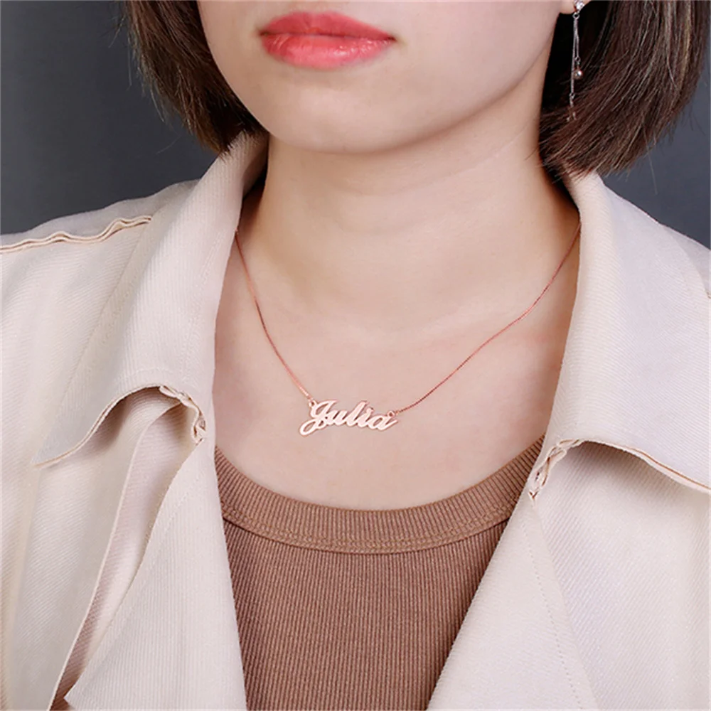 Customized 18k Gold Name Necklace For Women Personalized Custom Logo Choker Pendant Nameplate Birthday party Jewelry Gift
Customized 18k Gold Name Necklace For Women Personalized Custom Logo Choker Pendant Nameplate Birthday party Jewelry Gift