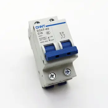 CHINT MCB DZ47-60 2P C type 1A 2A 3A 4A 5A 6A 10A 16 20A 25A 32A 40A 50A 60A Mini Circuit Breaker 2 poles
CHINT MCB DZ47-60 2P C type 1A 2A 3A 4A 5A 6A 10A 16 20A 25A 32A 40A 50A 60A Mini Circuit Breaker 2 poles