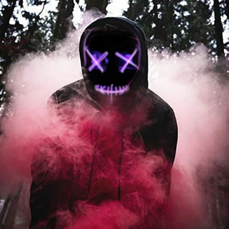 Halloween Skull Design Masks Full Face Covered Luminous Glow Masks LED Light Up Masks Party Favors Supplies el wire light up
Halloween Skull Design Masks Full Face Covered Luminous Glow Masks LED Light Up Masks Party Favors Supplies el wire light up