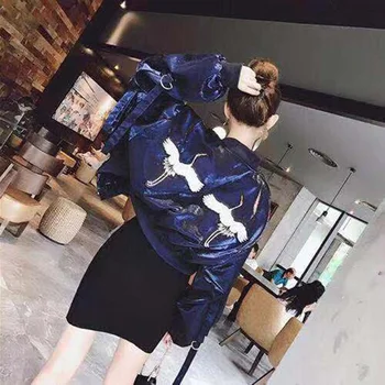 Harajuku Autumn Women Bomber jacket Women Coat Embroidery Long Sleeve Zipper Top Coat Biker Casual Short Outwear
Harajuku Autumn Women Bomber jacket Women Coat Embroidery Long Sleeve Zipper Top Coat Biker Casual Short Outwear