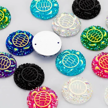 Taidian Round Sea Turtle Resin Rhinestone Gems 25mm Flatback Beaded Earring Cabochon Native Style Beadwork Making 20pcs
Taidian Round Sea Turtle Resin Rhinestone Gems 25mm Flatback Beaded Earring Cabochon Native Style Beadwork Making 20pcs