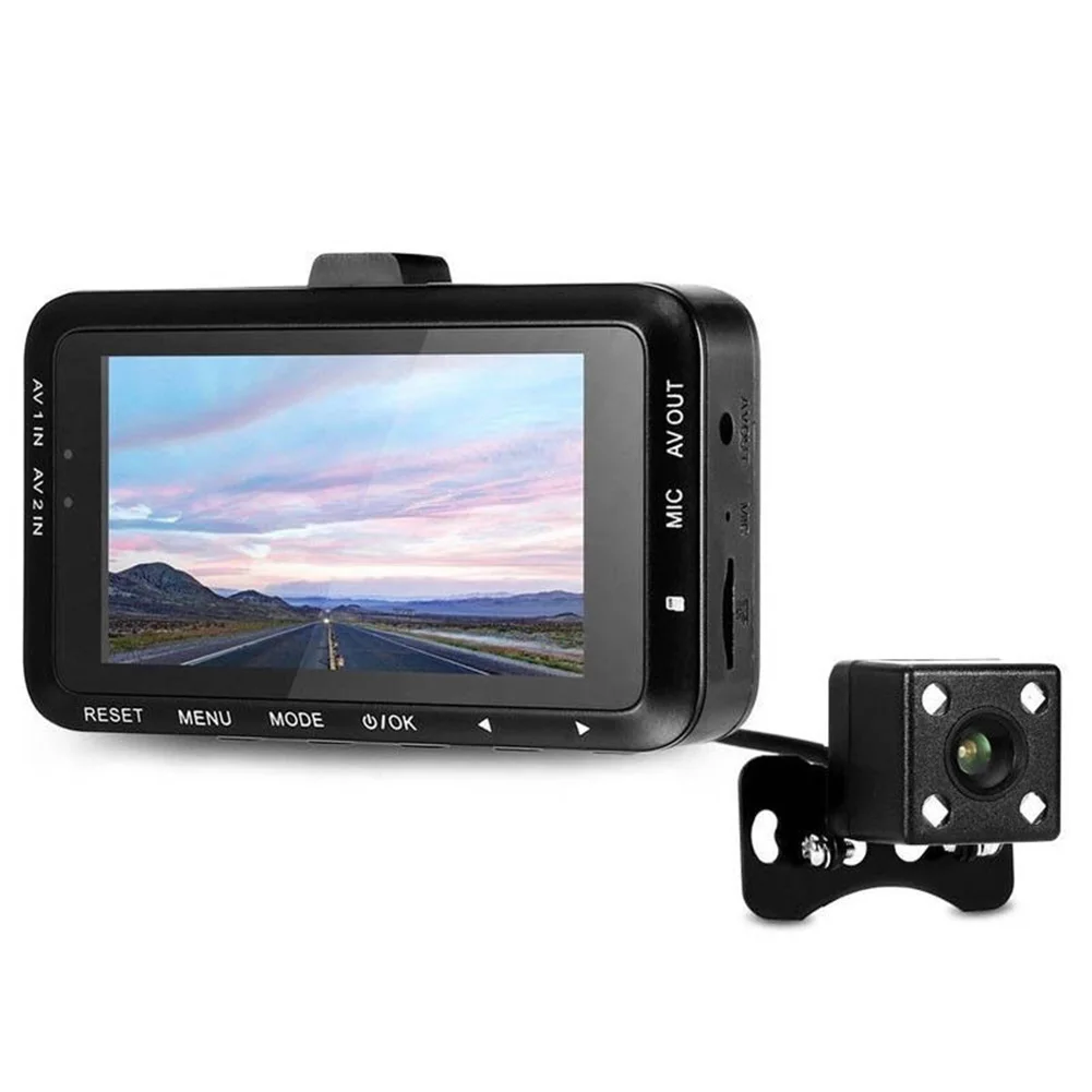 LCD Loop Record Motorcycle Mini Front And Rear Dual Cameras Driving Recorder Video Recorder Night Vision DV168 130° Wide Angle
LCD Loop Record Motorcycle Mini Front And Rear Dual Cameras Driving Recorder Video Recorder Night Vision DV168 130° Wide Angle
