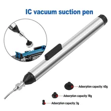 1pc IC SMD Vacuum Sucking Suction Pen Remover Sucker Pump Soldering Pick Up Tool With 3 Suction Headers Manual Suction Tool
1pc IC SMD Vacuum Sucking Suction Pen Remover Sucker Pump Soldering Pick Up Tool With 3 Suction Headers Manual Suction Tool