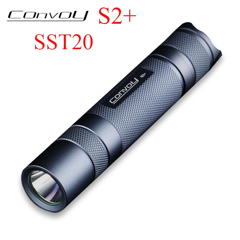 

Convoy S2+ with Luminus SST20 Led Flashlight 7135 Biscotti Firmware Lantern Camp Tent Mini 18650 Flash Light Tactical Linterna