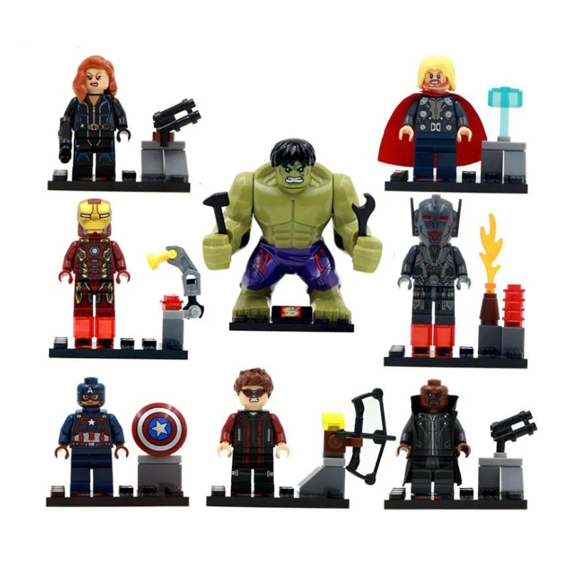 Compatible Legoinglys Avengers 4 Final Wars Superheros Hulk Thanos Captain Marvel Spider-man Figures Building Blocks Bricks Toys
Compatible Legoinglys Avengers 4 Final Wars Superheros Hulk Thanos Captain Marvel Spider-man Figures Building Blocks Bricks Toys