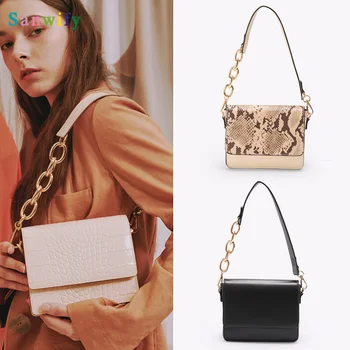 Crocodile Embossed Bag 2020 Autumn and Winter New Niche Design Snake Chain Laptop Square Wide Straps xie kua bao
Crocodile Embossed Bag 2020 Autumn and Winter New Niche Design Snake Chain Laptop Square Wide Straps xie kua bao