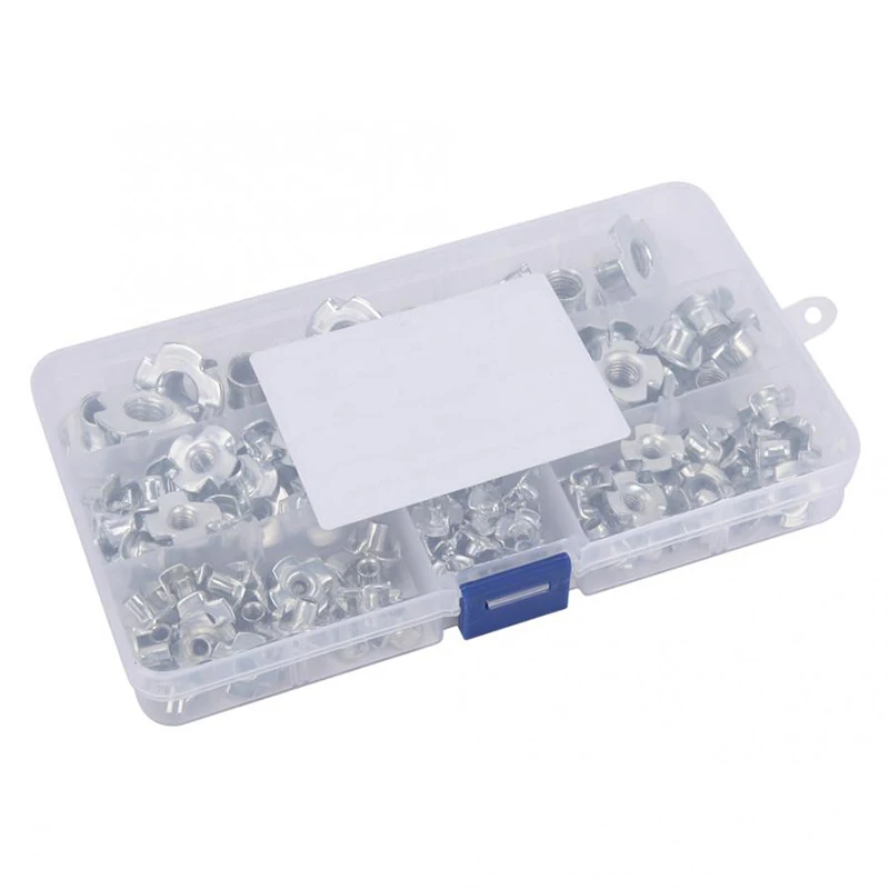 2020 New High Quality 120pcs Four Pronged T Nuts Zinc Plated M3 M4 M5 M6 M8 Furniture Shop Fittings
2020 New High Quality 120pcs Four Pronged T Nuts Zinc Plated M3 M4 M5 M6 M8 Furniture Shop Fittings
