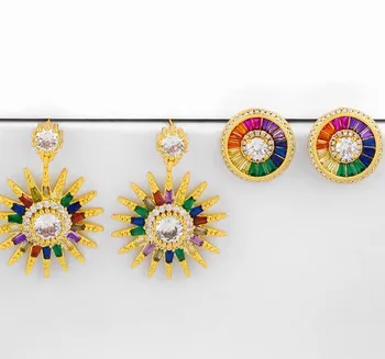 sun multicolor Brass micro pave cz zircon cubic zirconia drop Hoop Earrings studs copper gold plated crystal rtg2f
sun multicolor Brass micro pave cz zircon cubic zirconia drop Hoop Earrings studs copper gold plated crystal rtg2f