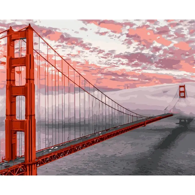 GATYZTORY Red Bridge Landscape DIY Painting By Numbers Acrylic Paint By Number For Adults Diy Gift For Home Art
GATYZTORY Red Bridge Landscape DIY Painting By Numbers Acrylic Paint By Number For Adults Diy Gift For Home Art