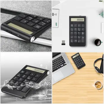 20 Keys 2.4G Wireless USB Keyboard Digital Display Numeric Single Hand Humanized Design Large Display Screen Large LED Display
20 Keys 2.4G Wireless USB Keyboard Digital Display Numeric Single Hand Humanized Design Large Display Screen Large LED Display