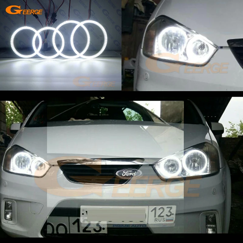 Для Ford Focus C Max 2003 2004 2005 2006 2007 2008 2009 2010 ультра яркий SMD светодиодный ангельские