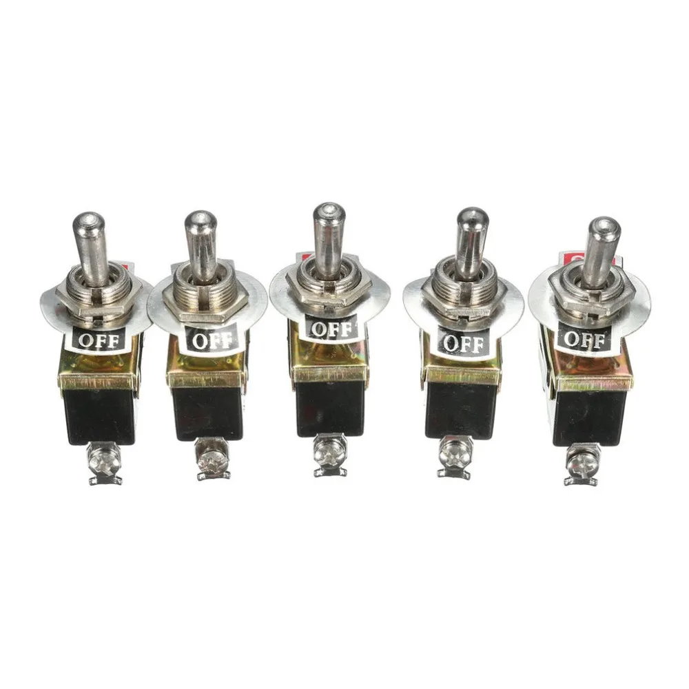 5 Pcs/set Heavy Duty 15A 250V SPST Control 2Pins 2 Terminal ON/OFF Toggle Rocker Switch Waterproof Boot For Car Boat
5 Pcs/set Heavy Duty 15A 250V SPST Control 2Pins 2 Terminal ON/OFF Toggle Rocker Switch Waterproof Boot For Car Boat
