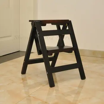 Household solid wood ladder multi function folding ladder stool ascending platform step stool dual purpose rack stair chair
Household solid wood ladder multi function folding ladder stool ascending platform step stool dual purpose rack stair chair