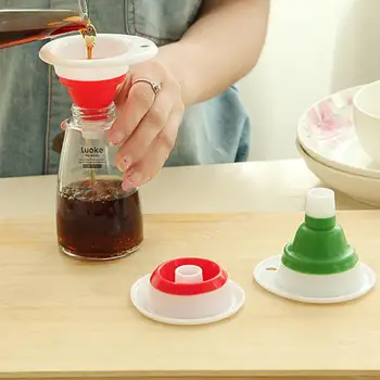 New Mini Foldable Funnel Silicone Collapsible Funnel Folding Portable Funnels Be Hung Household Liquid Dispensing Kitchen Tools
New Mini Foldable Funnel Silicone Collapsible Funnel Folding Portable Funnels Be Hung Household Liquid Dispensing Kitchen Tools