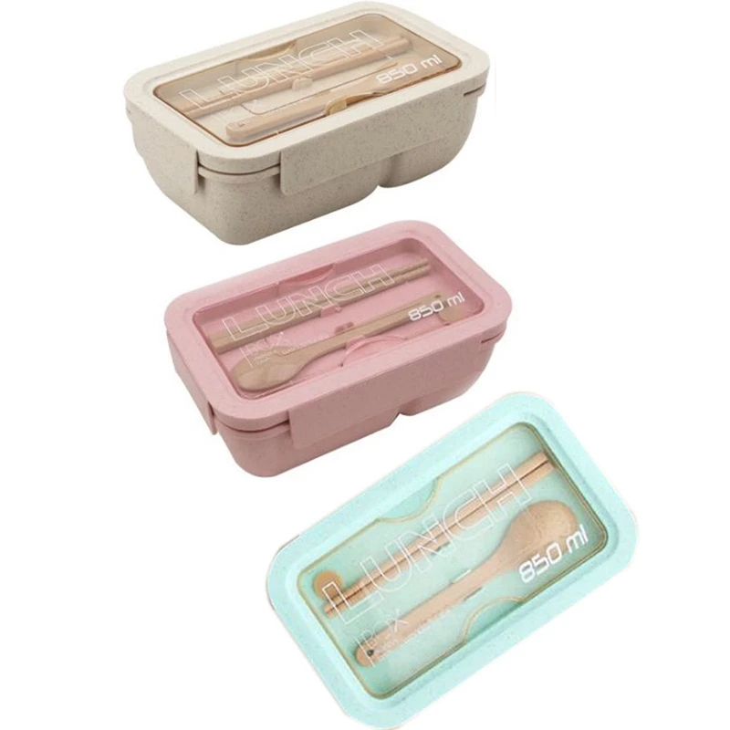 850Ml Wheat Straw Lunch Box Bento Boxes Microwave Dinnerware Food Storage Container Lunch Box
850Ml Wheat Straw Lunch Box Bento Boxes Microwave Dinnerware Food Storage Container Lunch Box