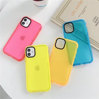 200pcs Hot fluorescent Shockproof transparent soft phone case for iphone 11 Pro Max XR XS Max 8 7 Plus trend silicone back cover
200pcs Hot fluorescent Shockproof transparent soft phone case for iphone 11 Pro Max XR XS Max 8 7 Plus trend silicone back cover