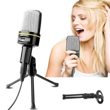 Professional Audio Condenser Microphone Mic Studio Sound Recording with Tripod Stand QJY99
Professional Audio Condenser Microphone Mic Studio Sound Recording with Tripod Stand QJY99