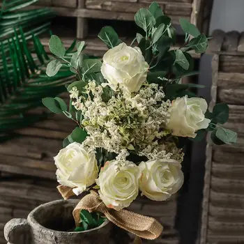 1pc Bridal Holding Flower Artificial Flowers Rose Simulation Flower Wedding Bouquet Engagement Party Decoration Fake Flowers 
1pc Bridal Holding Flower Artificial Flowers Rose Simulation Flower Wedding Bouquet Engagement Party Decoration Fake Flowers