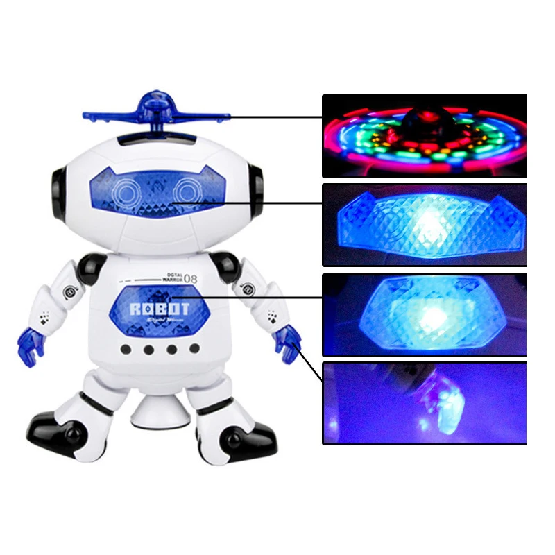 Action Figure Robot Toys for Kids Lighting Walking Music Intelligent Obstacle Avoidance Dancing Robot Action Figure Toy for Gift
Action Figure Robot Toys for Kids Lighting Walking Music Intelligent Obstacle Avoidance Dancing Robot Action Figure Toy for Gift