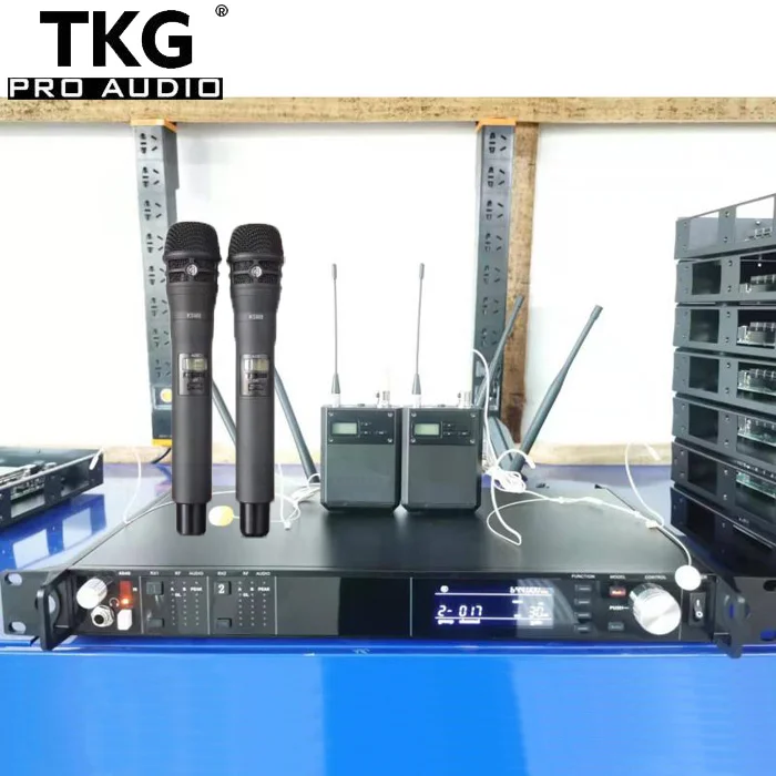 TKG истинное разнообразие двойной ручной AD4D микрофон караоке беспроводной handhold