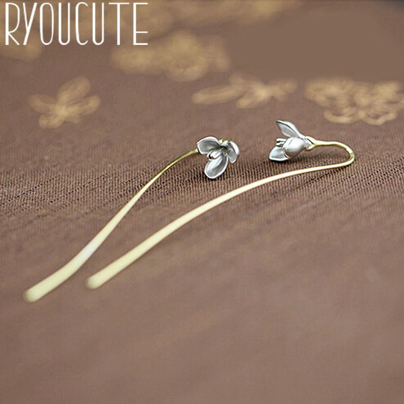 Korean 925 Sterling Silver Long Flower Earrings For Women Party Charm Jewelry Pendientes Brincos 2019
Korean 925 Sterling Silver Long Flower Earrings For Women Party Charm Jewelry Pendientes Brincos 2019