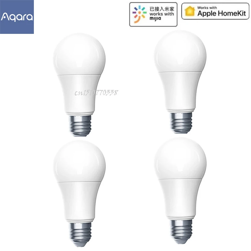 Умная Светодиодная лампа Aqara Zigbee версии 9 Вт E27 2700K-6500K белый цвет умная