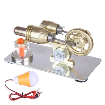 High Quality Metal Cylinder Single Cylinder Stirling Engine Model Toy - Gold
High Quality Metal Cylinder Single Cylinder Stirling Engine Model Toy - Gold