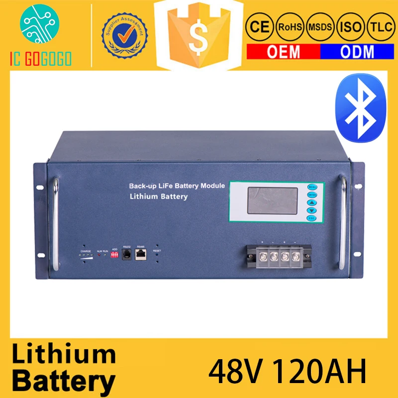 48V 120AH Lifepo4 Battery Pack Deep 2000 Cycle 3.2V Sealed Lithium Iron Phosphate Capacity Cell BMS 16S Bluetooth for Motorcycle
48V 120AH Lifepo4 Battery Pack Deep 2000 Cycle 3.2V Sealed Lithium Iron Phosphate Capacity Cell BMS 16S Bluetooth for Motorcycle
