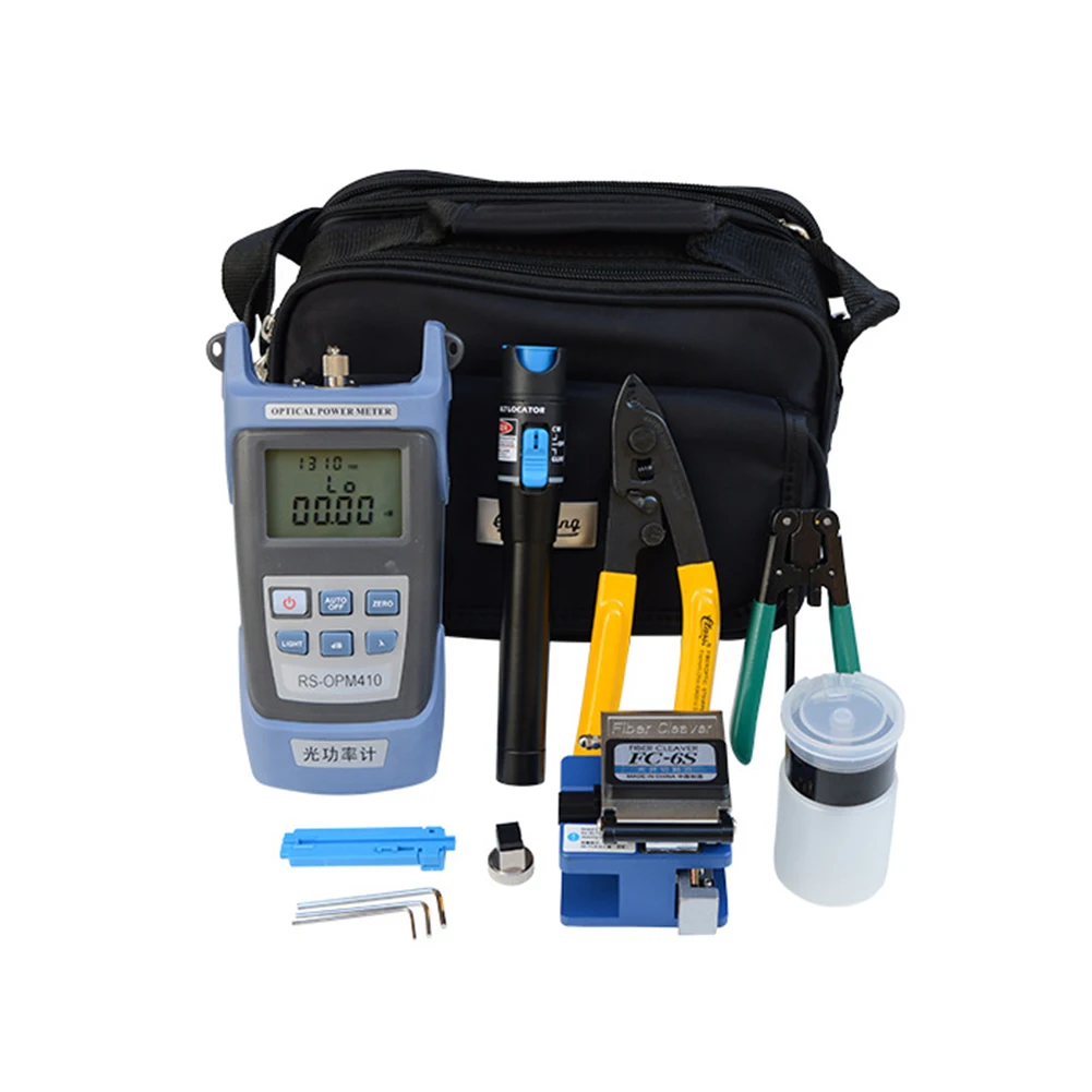 Portable Fiber Optic FTTH Tools Kits -6S Fiber Cleaver Optical Power Meter NEW Accessory set
Portable Fiber Optic FTTH Tools Kits -6S Fiber Cleaver Optical Power Meter NEW Accessory set