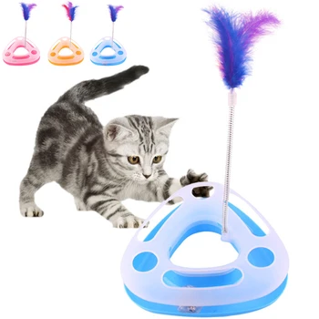 Cat Turntable Funny Pet Amusement Plate Kitten Training Intelligence Tower Tracks Disc Plastic Carousel Puzzle Crazy Disk Toy
Cat Turntable Funny Pet Amusement Plate Kitten Training Intelligence Tower Tracks Disc Plastic Carousel Puzzle Crazy Disk Toy
