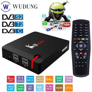 

Android 7.1 Smart TV Box MECOOL KIII PRO DVB-S2 T2 C Decoder 3GB 16GB K3 Pro Amlogic S912 Octa Core 64bit 4K Combo Set Top Box