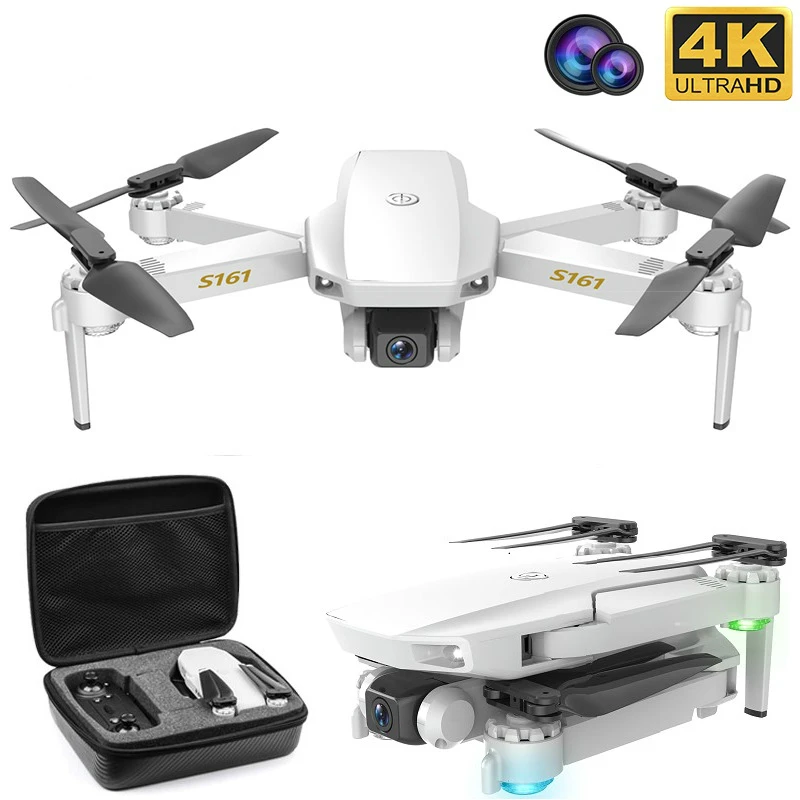 New RC Drone S161 Optical Flow Positioning 4K HD Dual-lens Professional Aerial Photography Foldable Quadcopter Boy Toy Gift
New RC Drone S161 Optical Flow Positioning 4K HD Dual-lens Professional Aerial Photography Foldable Quadcopter Boy Toy Gift