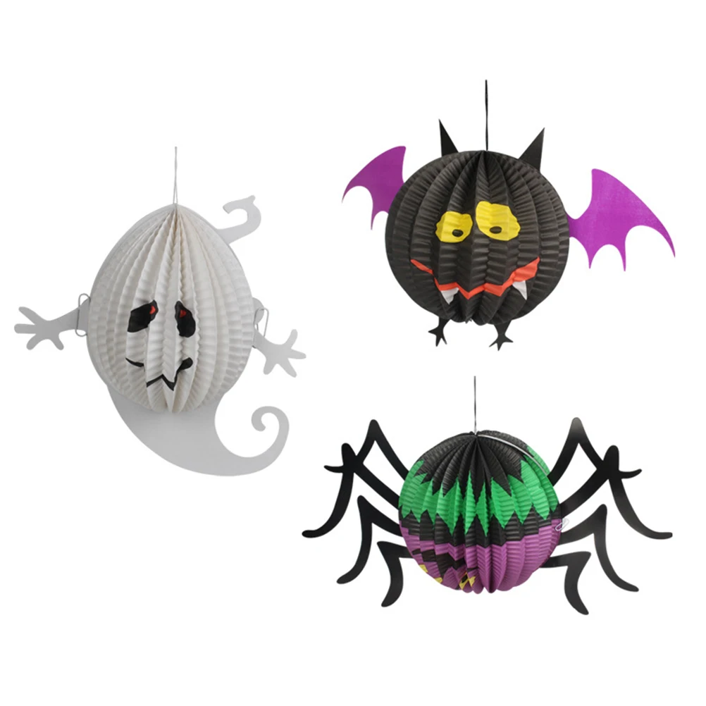 3Pcs/Pack Halloween Paper Lanterns Three-Dimensional Halloween Spooky Ghost Spider Bat Decoration For Kids Gift
3Pcs/Pack Halloween Paper Lanterns Three-Dimensional Halloween Spooky Ghost Spider Bat Decoration For Kids Gift