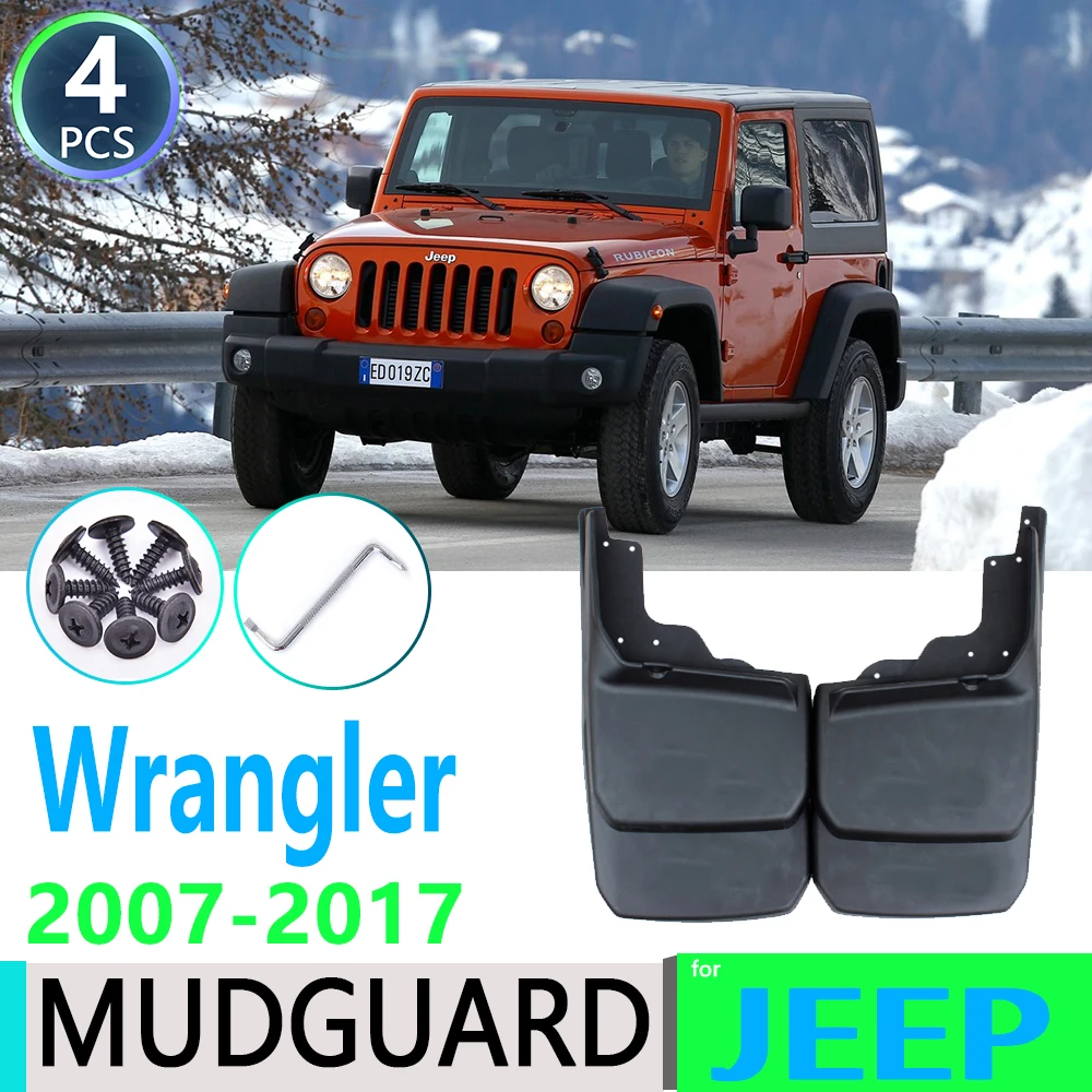 

for Jeep Wrangler JK 2007~2017 2009 2010 2012 2013 2014 2015 2016 Fender Mudguard Mud Flaps Guard Splash Flap Car Accessories